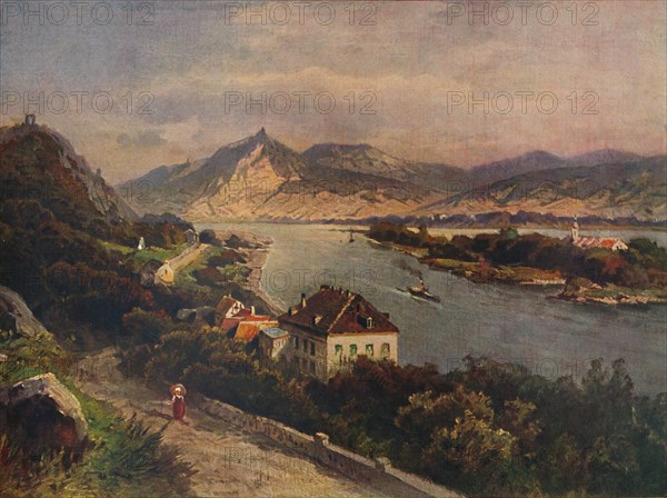 'Rolandseck - Insel Nonnenwerth und Siebenebirge', 1923. Creator: Nikolai of Astudin.