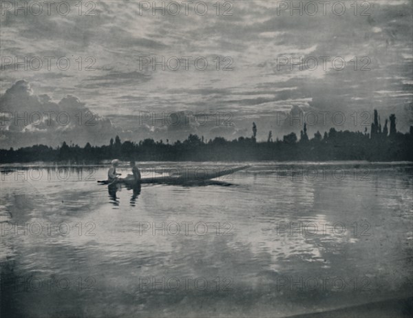 'Sunset on the Dal Lake, Kashmir', 1936. Creator: Unknown.