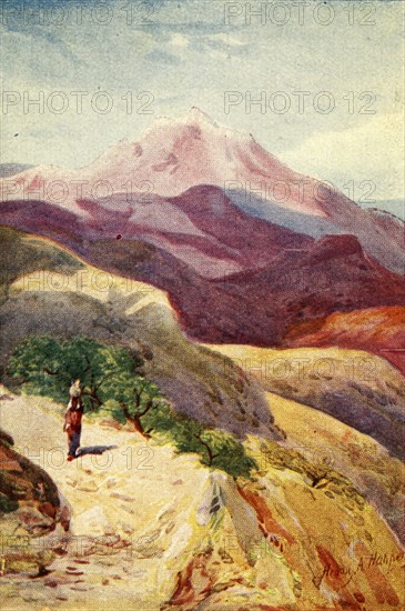 'Mount Hermon - Matt. xvii. 1, 2', c1924. Creators: James Clark, Henry A Harper.