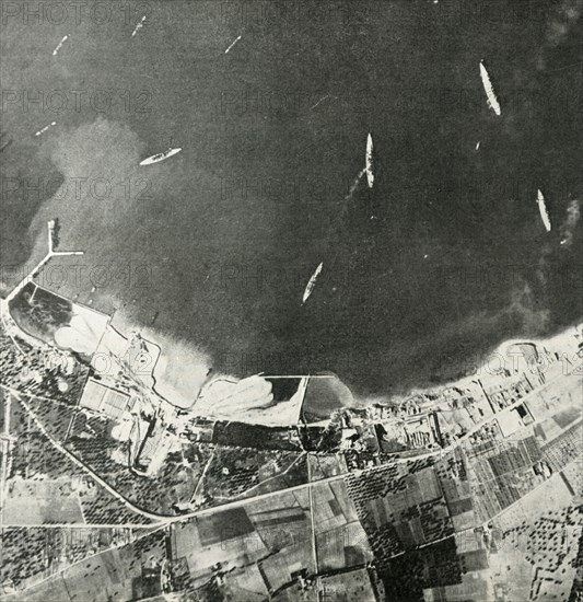 British warships off the Maltese coast, World War II, 1940-1942 (1944). Creator: Unknown.