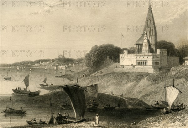 'The Bernar Pagoda, Benares', 1835. Creator: William Daniell.