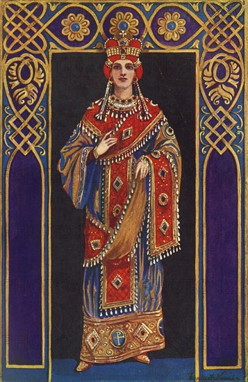 'An Empress of the Tenth, Eleventh and Twelfth Centuries, A.D.', 1924. Creator: Herbert Norris.