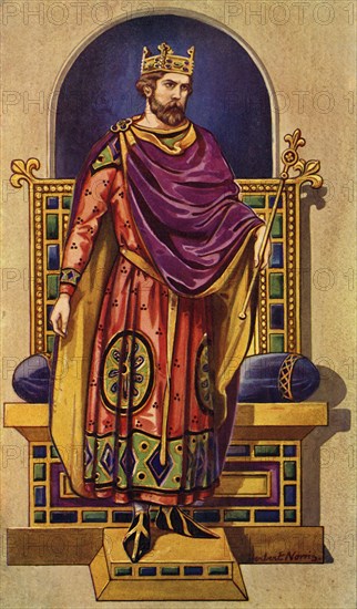 'A French King of the Carlovingian or Capetian Dynasties', 1924. Creator: Herbert Norris.