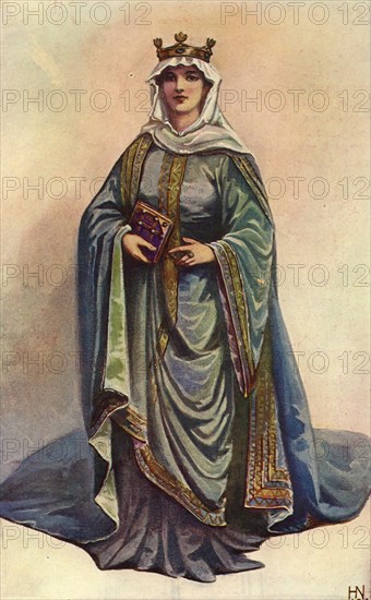 'An Anglo-Saxon Queen', 1924. Creator: Herbert Norris.