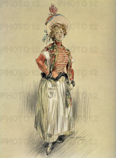 'Mlle. Bresil - Role de Mlle. Senedor. - La Montansier', 1904. Creator: Maurice De Lambert.