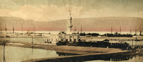 'Canal of Suez - The Station of Terreplain', c1918-c1939. Creator: Unknown.