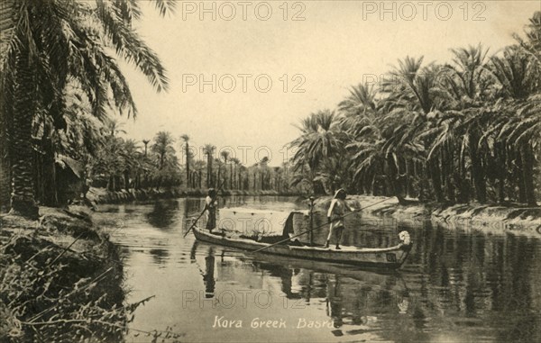 'Kora Creek, Basra', c1918-c1939. Creator: Unknown.