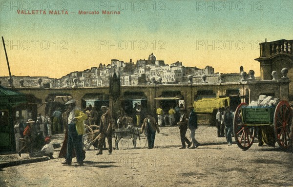 'Valetta Malta - Mercato Marina', c1918-c1939. Creator: Unknown.