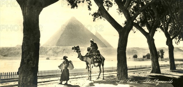 'Cairo - The Pyramids', c1918-c1939. Creator: Unknown.