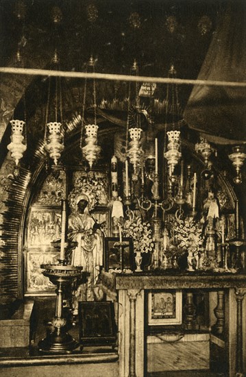 'Jerusalem - Church of the Holy Sepulchre - Calvary', c1918-c1939. Creator: Unknown.