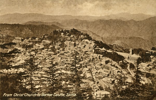 'From Christ Church to Gorton Castle, Simla', c1918-c1939. Creator: Unknown.