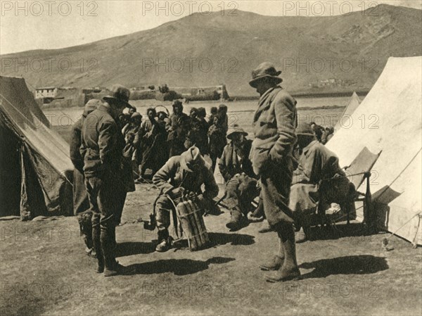 'Oxygen Drill in Camp', c1918-c1939. Creator: Unknown.