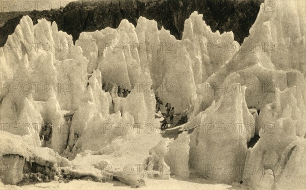 'Passage of the East Rongbuk Glacier', c1918-c1939. Creator: Unknown.