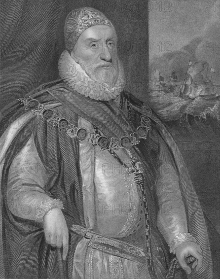 'Charles Howard, First Earl of Nottingham', (early-mid 19th century). Creator: H Robinson.