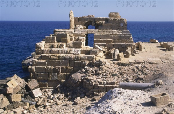 Lighthouse, Leptis Magna, Libya.