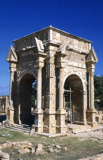 Severan Arch, Leptis Magna, Libya, c203 AD.