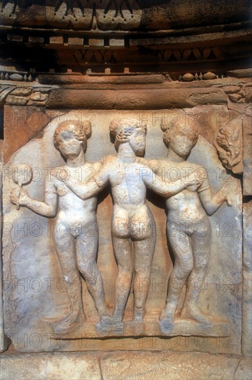 The Three Graces, Sabratha, Libya, c161-c192 AD.