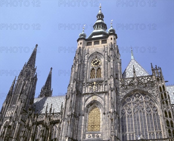 St Vitus Cathedral, Prague, Czech Republic.