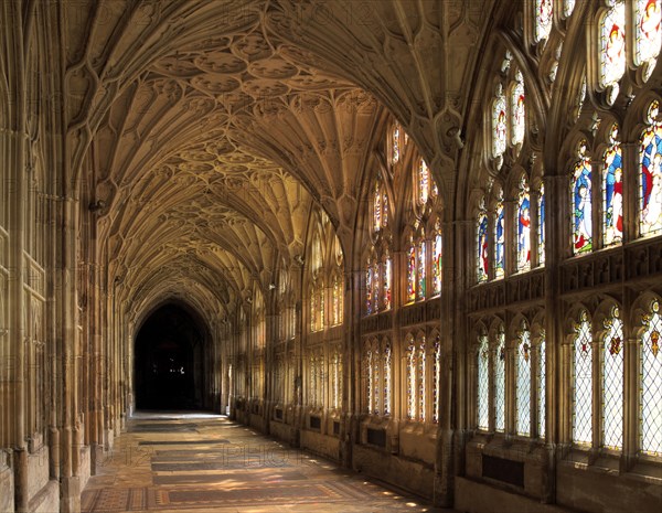 Cloisters of Gloucester Cathedral, late 14th century