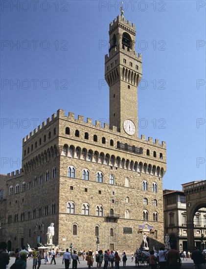 Piazza della Signoria and Palazzo Vecchio, Florence, Italy