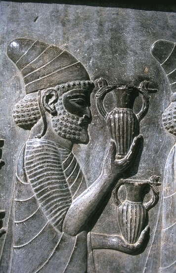 Relief of Syrians or Lydians, the Apadana, Persepolis, Iran