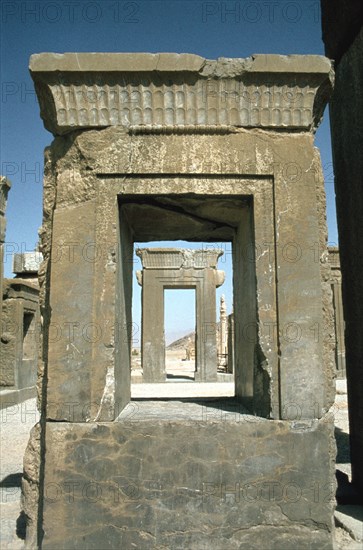 Doorway of the Palace of Darius, Persepolis, Iran