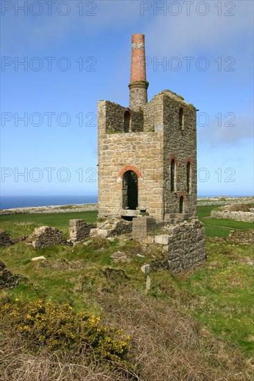 Higher Bal Mine engine house, Cornwall