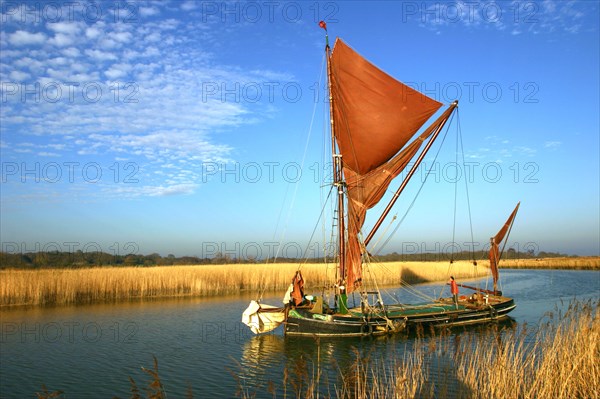 Thames sailing barge, Snape, Suffolk