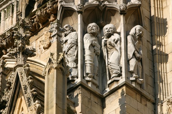 Detail of stonework, York Minster, North Yorkshire