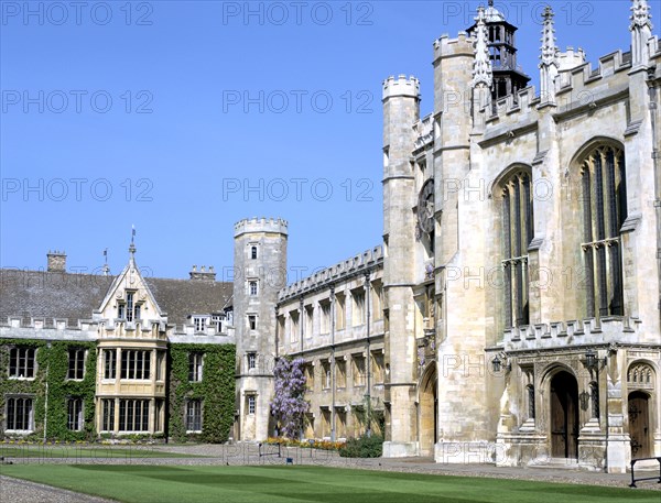 Inside the Great Court, Trinity College, Cambridge, Cambridgeshire