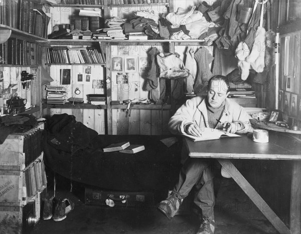 Captain Scott, British polar explorer, in the Antarctic, 1911. Artist: Herbert Ponting