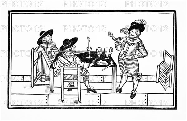 Vintners in an ale house, 1642. Artist: Unknown