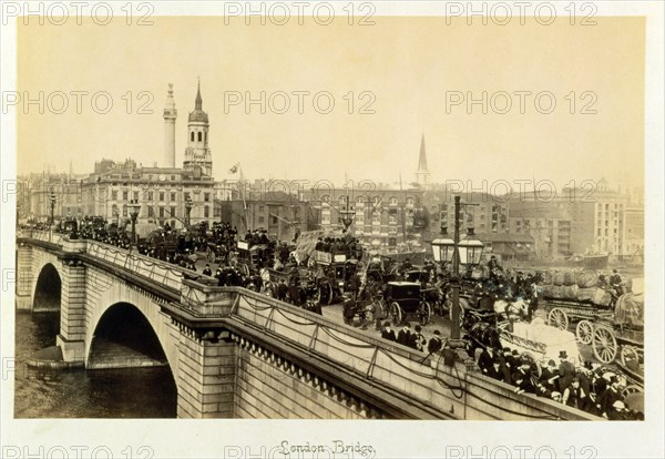 London Bridge, c1880. Artist: Unknown