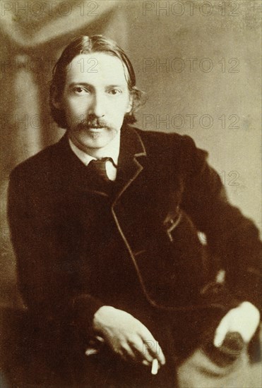 Robert Louis Stevenson, Scottish author, c1870-1894. Artist: Unknown