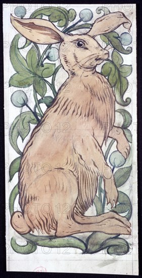 'Hare', c1859-1917. Artist: William de Morgan