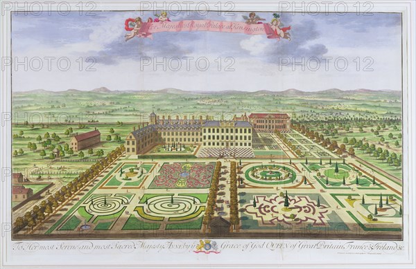 Kensington Palace, London, 1730. Artist: Johannes Kip