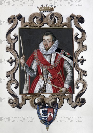 Robert Cecil, 1st Earl of Salisbury, English statesman, (1825). Artist: Sarah, Countess of Essex