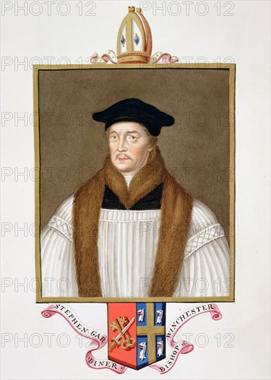 Stephen Gardiner, 16th century Bishop of Winchester, (1825). Artist: Sarah, Countess of Essex