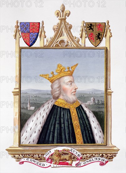 Edward III, 14th century King of England, (1825). Artist: Sarah, Countess of Essex