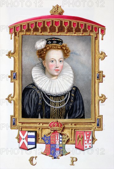 Katherine Parr, sixth wife and Queen of Henry VIII, (1825). Artist: Sarah, Countess of Essex