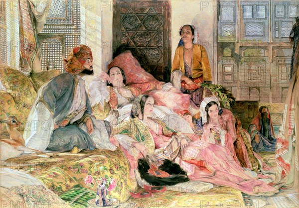 'The Harem', c1850. Artist: John Frederick Lewis