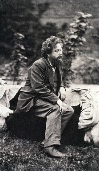 William Morris, English artist and designer, 19th century. Artist: Frederick Hollyer