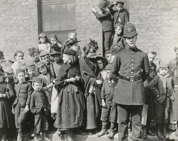 A London policeman's funeral, 1894. Artist: Paul Martin