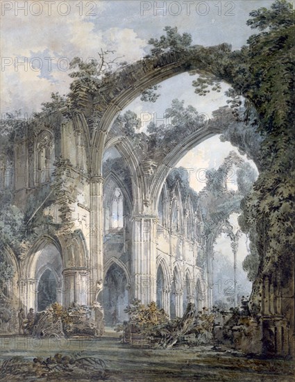 'Inside of Tintern Abbey, Monmouthshire', c1794. Artist: JMW Turner