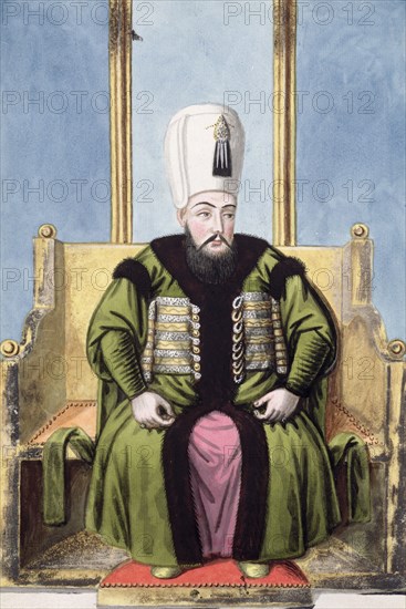 Ahmed I, Ottoman Emperor, (1808). Artist: John Young