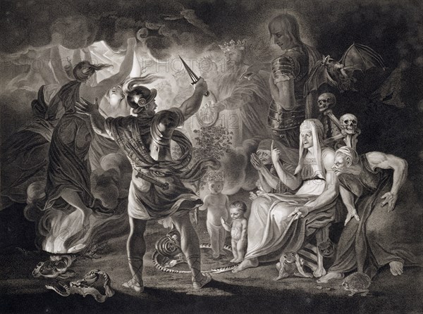 Macbeth, the three witches and Hecate, 1805. Artist: John Boydell