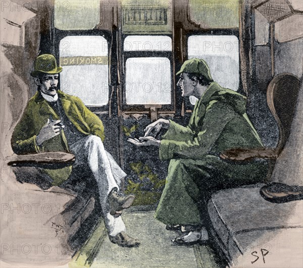 'Holmes gave me a sketch of the Events', 1901. Artist: Sidney E Paget