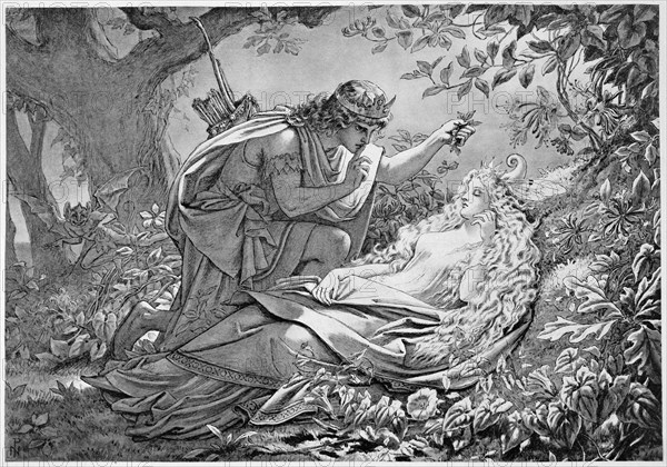 Oberon and Titania, 19th century. Artist: Unknown
