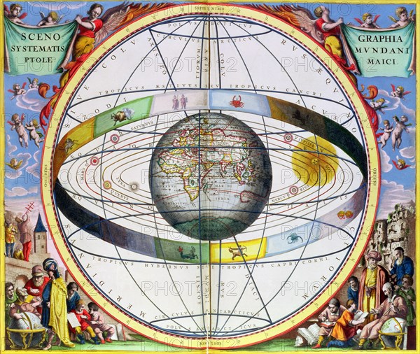 Map of Christian contellations, 1660-1661. Artist: Andreas Cellarius