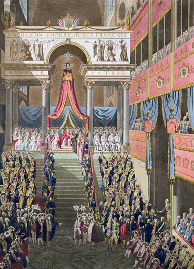 'Sacred Festival and Coronation of their Imperial Majesties', Paris, 1804 (1806). Artist: Unknown